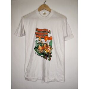 Vintage Shell Seekers I Survived A‎ Caribbean Cruise T-Shirt St Thomas White L